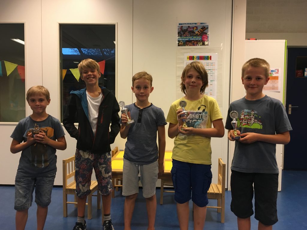 Winnaars Vriendjes en Vriendinnetjes Toernooi 2016
