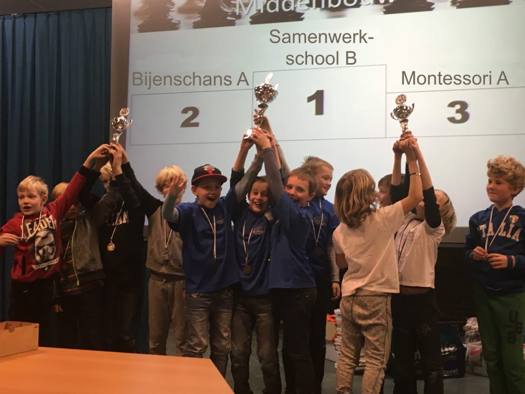 Winnaars Middenbouw Schoolschaaktoernooi 2017